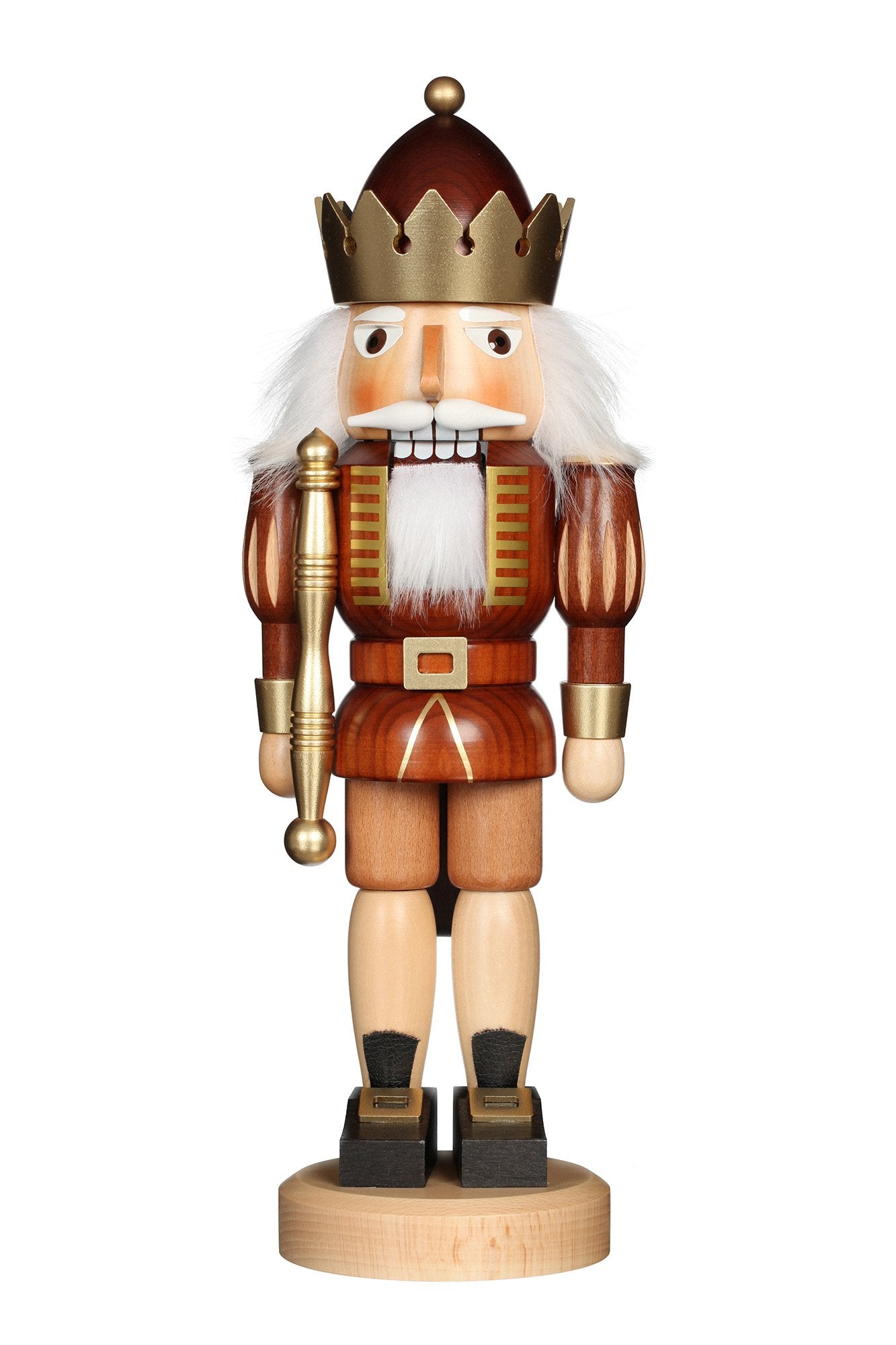 Nutcracker (Classic) - King with Golden Crown (Natural)